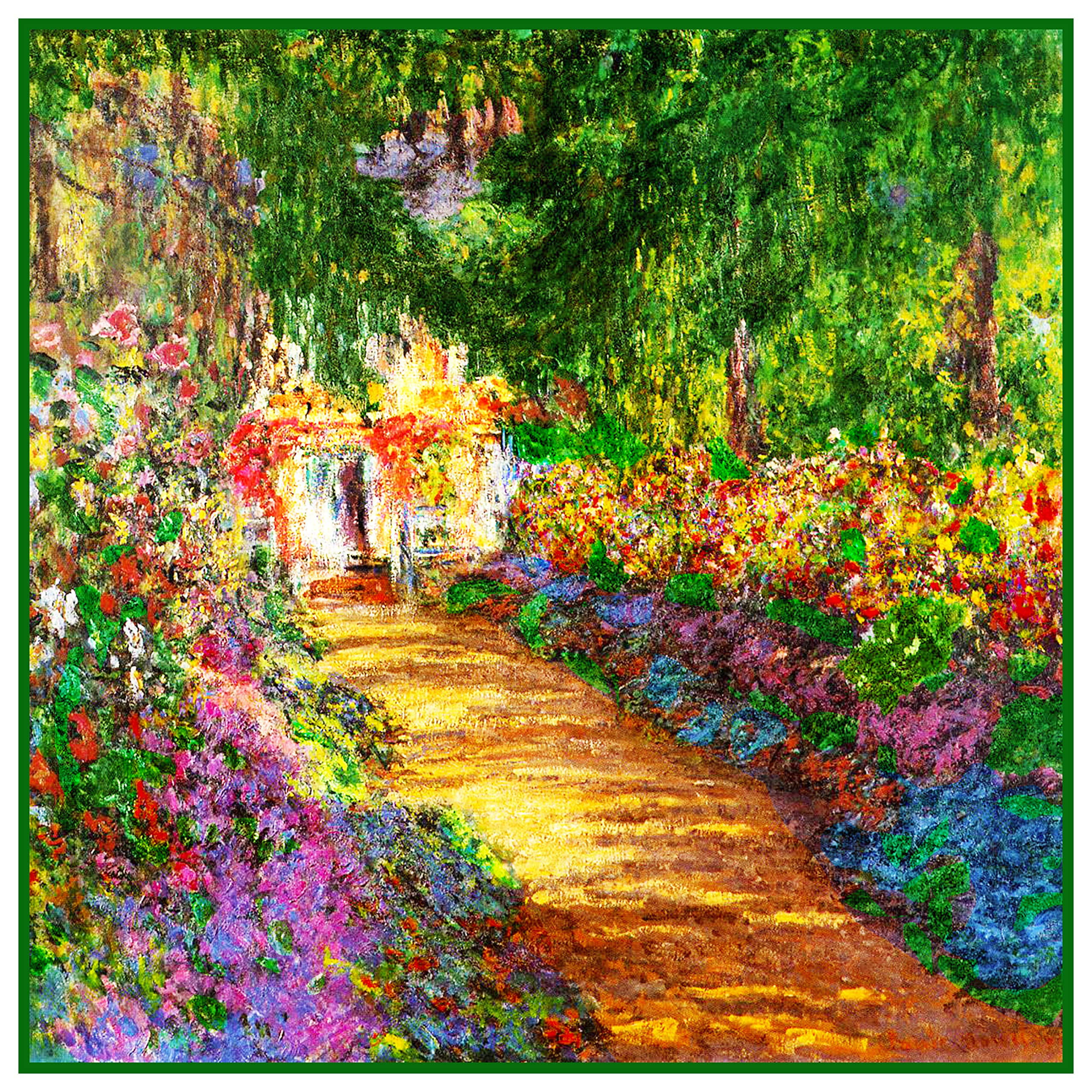 Amazon.com: The Garden in Flower in Giverny by Claude Monet